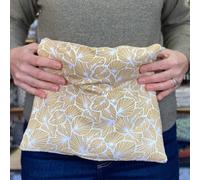 Bouillotte soin grandes zones graine de lin emplâtre naturel chaud froid