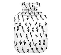 Bouillotte squelette de poisson avec housse en polaire douce pour soulager la douleur au cou et aux épaules Thérapies chaudes et froides - L