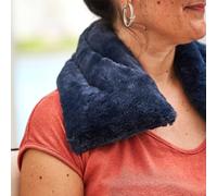 Bouillotte tour de cou bleu nuit