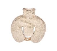 AltoBuy Bouillotte Tour de Cou et cervicales enveloppe Imitation Fourrure Beige