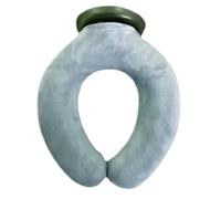 Bouillotte - Tour de cou incurvé anti-fuite de 1000 ml, housse en peluche douce pour plus de confort et de rétention de la chaleur, idéale pour les femmes, la relaxation à la maison, les nuits d'hiver