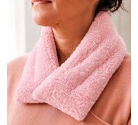 Bouillotte tour de cou rose pailletté
