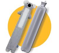 Bouillotte XXL longue et grande de 3,5 l avec housse - Modèle sans coutures - Koala en polaire douce - Longue bouillotte XL pour bébés, enfants et adultes - Cadeau pour femme, petite amie