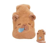 Bouillottes d'Eau Chaude,Pack Cartoon Doux Résistant aux Fuites Capybara,Bouteille d'Eau Chaude - Pour Jambes Mains Épaules Cou Dos Voyage École Camping Femmes Hommes Hiver