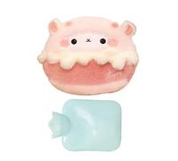 Bouillottes - Design de dessin animé en peluche, housse douce en peluche, étui amovible et lavable, sac d'eau chaude de 500 ml, taille portable confortable | Utilisation domestique en hiver, chaleur a