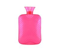 Bouillottes Sac d'eau chaude Bouillotte d'injection en PVC épais de grande taille idéale for soulager la douleur remplie et froide(Roze,L)