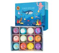 Bouillottes SPA,12 Pièces Animaux Marins Gommage Corps Moussant | Boule de sel de douche | Soins Bien-être Maison Voyage Hôtel