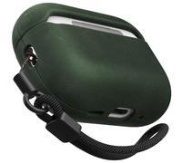 Bouixel Étui pour AirPods Pro 2, en cuir Crazy Horse, fabriqué à la main, en cuir véritable vintage, résistant aux chocs, accessoires avec cordon compatible avec AirPods Pro 2e/1ère génération