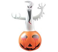 Boulages d'halloween, Halloween Platables, 47, 2x31, 5 Pouces Scary Blow Ups avec LED Bloody Light Up Pumpkin avec Ghost for Garden Yard Lawn Home