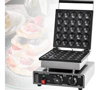 Boulanger à Crêpes électrique, Mini Machine à Crêpes Hollandaise 1750w, Gaufrier à Crêpes Antiadhésif 25 Trous, pour La Boulangerie De Restaurant De Cuisine à Domicile