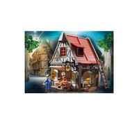 Playmobil – Set Boulangerie du Moyen-Âge 70954 – Maison à colombages, four en pierre, 72 pièces