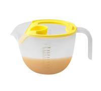 Boulangerie mesurant le bol - tasse de fouet d'oeuf professionnel, récipient de mélange de grande capacité | Matériau résistant à la chaleur, conception de poignée ergonomique, lignes de mesure claire