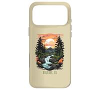 Boulder, Colorado, États-Unis, Style rétro, montagnard Coque pour iPhone 17 Pro Max