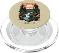 Boulder, Colorado, États-Unis, Style rétro, montagnard PopSockets PopGrip pour MagSafe