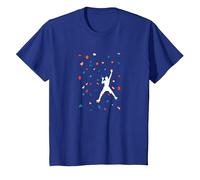 Boulder Grimpeur, Mur d'escalade pour Homme, Enfant, Anniversaire T-Shirt, Enfant, Bleu Royal, 8 Ans
