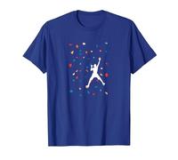Boulder Grimpeur, Mur d'escalade pour Homme, Enfant, Anniversaire T-Shirt, Homme, Bleu Royal, 3XL