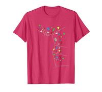 Bouldering et Mur d'escalade T-Shirt, Homme, Rouge Chiné, M