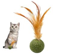 Boule À À Chat,Jouets À Mâchouiller avec Queue pour Chaton - Friandise Chat, Boule Énergie pour Nettoyage des Dents, Jeu en Intérieur, Exercice Et Stimulation Mentale