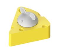 Boule à chat avec herbé à chat - Jouet rotatif en forme de fromage pour broyer les dents, jouet interactif amusant pour chat, balle à mâcher durable pour la santé dentaire, friandise attrayante à l'he
