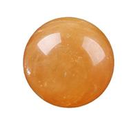 Boule à Cristal Jaune Calcite Crystal Crafts Office Office Office Offices Ornements de Boule Jaune Ornements, 60 mm
