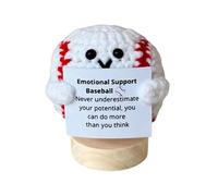 Boule à crochet motivante fabriquée à la main - Boule à crochet positive avec inscription inspirante - Idée cadeau