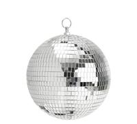 Boule à Facette Boule à facettes rotative en verre de 25 cm ou 30 cm de diamètre, effet miroir, for fêtes et scènes.(Diameter 25CM)