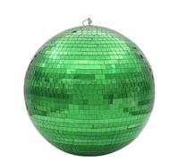 Boule A Facette Boule de verre rotative, lumières de scène, réflexion Ktv Bar Dj, lumière de décoration de mariage, lumière Disco d'hôtel, boule de verre colorée(Green,Diameter 20cm 7.87in)