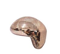 Boule à Facette Boule disco miroir, décoration de bar ou de fête, patch en verre fondu réfléchissant, artisanat d'intérieur, ornement insolite.(Color 3)