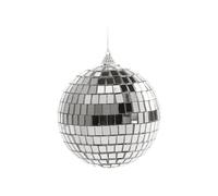 Boule à Facette Décoration de gâteau disco avec boule réfléchissante miroir, accessoires de Noël et de fêtes(12cm)