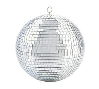Boule A Facette Effet d'éclairage de scène coloré 8 pouces 20Cm, miroir Disco, boule à paillettes, décor de fête argenté léger