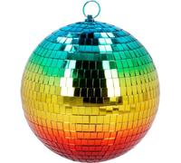 Boule à facettes aux couleurs brillantes de l'arc-en-ciel - Décoration de fête