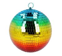 boule disco facettes arc-en-ciel 20cm - boland 00708