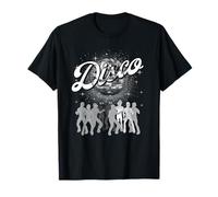 Boule à facettes de danse rétro Disco Ball Club en noir et blanc T-Shirt