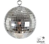 Boule à facettes - Décoration - Fête - A suspendre - 15cm diamètre - Argent Argent