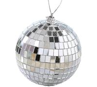 Boule à facettes disco de 2 à 10 cm pour décoration de mariage, boule réfléchissante | Forme sphérique à suspendre, boule d'éclairage Mirr0r avec anneau de suspension, boules d'éclairage de scène de