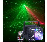 Boule à facettes DJ, Éclairage de fête, Projecteur à télécommande, Lumière à activation sonore LED RVB, Lumière stroboscopique, Convient pour Noël, Halloween, fête, karaoké, anniversaire, mariage, amb