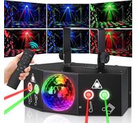 Boule à facettes Lumières disco LED Contrôlées par musique Lumière disco Lumière de fête avec télécommande DJ MDMX Lumière disco Lampe de fête pour bar club Halloween Mariage