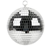 BOULE À FACETTES MIROIR DISCO 20CM ARGENT