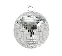Boule à facettes rotative en verre de 25 cm ou 30 cm de diamètre, effet miroir, for fêtes et scènes.(Diameter 15CM)