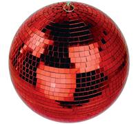 Altai Boule à facettes G007KF Rouge 300 mm – Facettes verre miroir poli 10x10 mm