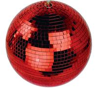 Altai Boule à facettes G007KF Rouge 300 mm – Facettes verre miroir poli 10x10 mm