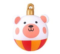 Boule à gonfler de 58 cm ornements de Noël - grandes boules de Noël gonflables | Boule de Noël gonflable, décoration d'ours de cerf en plein air pour le jardin de la porte intérieure de vacances