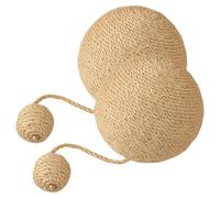 Boule à gratter pour Chat, Gratte-Chat en sisal,Boule à gratter Polyvalente en sisal pour Chat, Jouet à gratter pour Lapin - Planche à gratter Amusante en sisal pour Chats, Lapins, cochons d'Inde