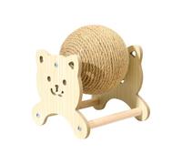 Boule À Gratter Pour Chat Grattoir Rouleau En Bois Et Corde De Sisal