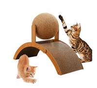 Boule à griffer pour le chat Interactif de Limage des Griffes | Boule Griffoir Chat Sur Support Pour lapin petite race et chiot moyen, escalade, limage ongles, exercice, entraînement,