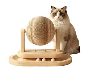 Boule À Griffes Pour Chats D'Intérieur,Jeu pour Chaton | Jouet D'Enrichissement Lapins - Convient aux Propriétaires D'Animaux Dresseurs Appartements Maisons Bureaux Refuges Chambres Salons Temps de Je