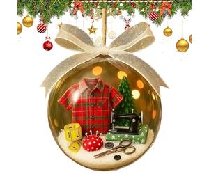 Boule à Neige à Coudre pour Les fêtes - Décoration de Noël Antique pour Machine à Coudre - Décoration de Vacances à thème - Machine à Coudre rétro pour couturiers, couturiers et Amateurs de