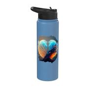 Boule à neige de l'espace extra-atmosphérique le symbole de Stainless Steel Insulated Water Bottle