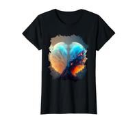 Boule à Neige de l'espace Extra-atmosphérique Le Symbole de T-Shirt Graphique avec Valeur, Femme, Noir, XS