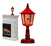 Boule à neige de Noël, boule à neige décorative, lanterne de Noël à piles, décoration pour cheminée, table, salon, fenêtre, repas